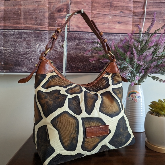 Dooney & Bourke Handbags - Dooney and Bourke giraffe nylon shoulder bag